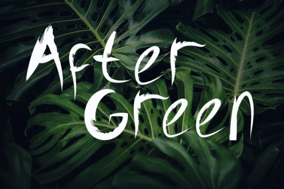 After Green: Elevating Urban Design with Brushed Typography