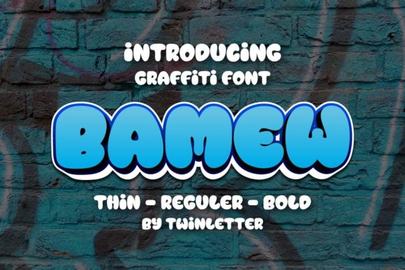 Bamew: The Urban Display Font for Bold Visual Impact