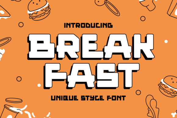 Break Fast: A Bold Display Font for Futuristic Design