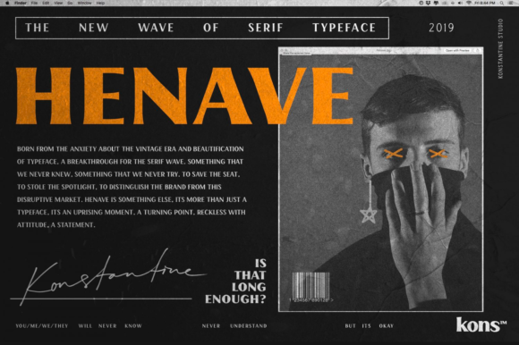 Henave: Elevating Visual Impact with Bold Typography