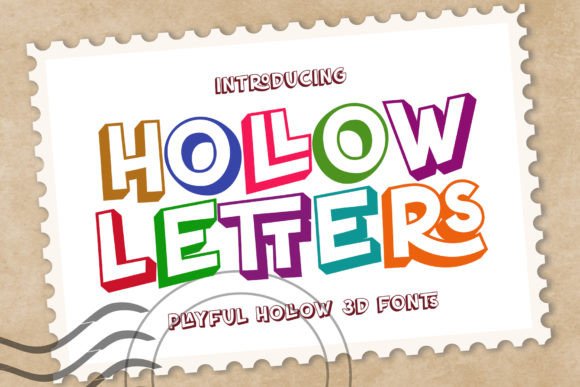 Hollow Letters: The Playful Outline Font for Bright Designs