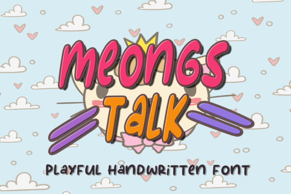 Meongs Talk: The Quirky Display Font for Bold Designs
