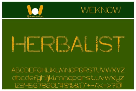 The Aesthetic Power of Herbalist: Elevating Visual Communication Through Unique Typography