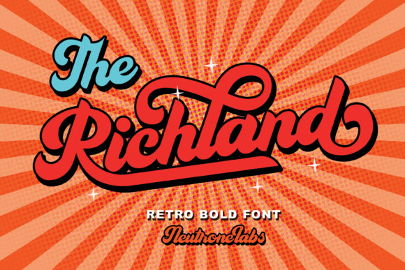 The Richland: Strategic Typography for Retro-Infused Brand Identity